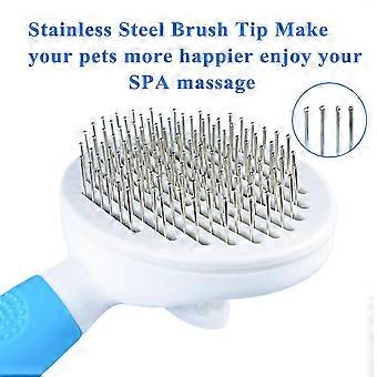 Dog Comb Brush For Cat Toe Comb Brush For Dogs With A Self Cleaning Needle Comb For Pets 1 Pc