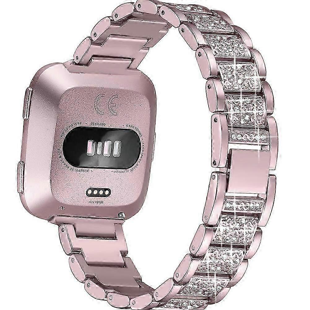 Pink Metal Watch Replacement Strap for Smartwatch