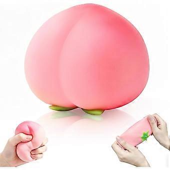 Squishy Peach Slow Rising Stress Relief Toy, Realistic Peach Shaped Squishies