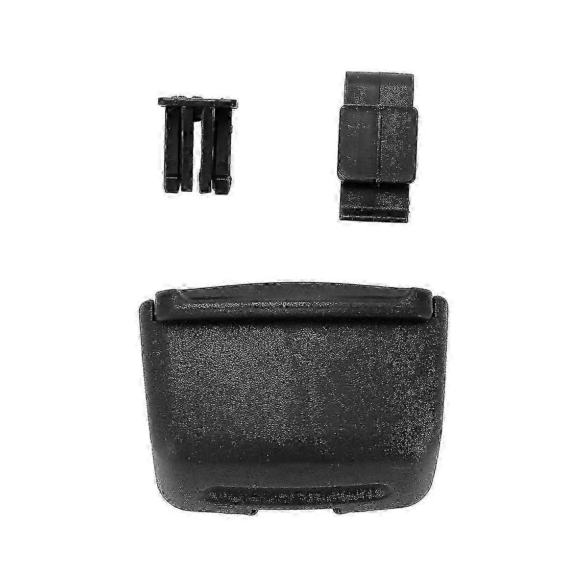 Car black plastic rectangular blue LED ashtray holder