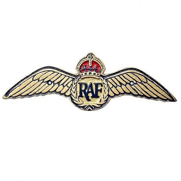 RAF Cast Aluminium Plaque - RAF Wings