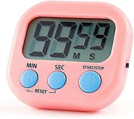 Digital Kitchen Timer Magnetic Backing Stand, Timers for Baking, Kitchen, Study, Exercise Training, Count up&Count down