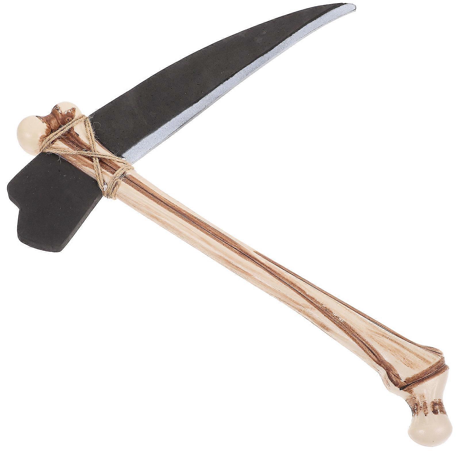 Simulated Pickaxe Prop Pickaxe Model Party Cosplay Primitive Pickaxe Bone Pickaxe