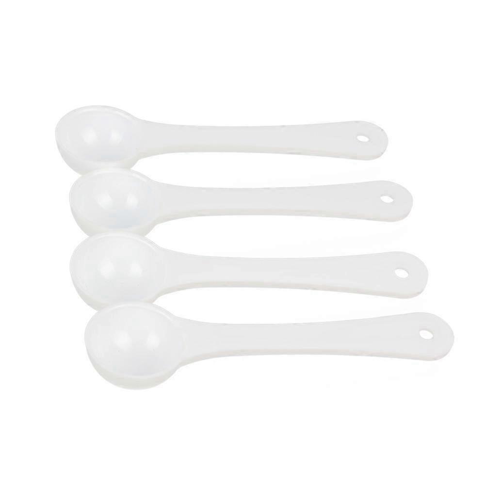 Fish Tank Ration Spoon Plastic Measuring Spoon for Measuring Use 4Pcs