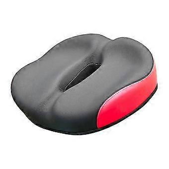Wide Padded Bike Seat for City Use, Center Channel Seat Shape with 29 x 22 cm Coverage and Daily Cycling for Local Use  Red