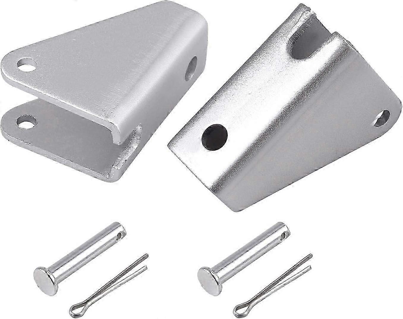 Justech two-piece stainless steel mounting bracket for heavy-duty linear actuators - silver