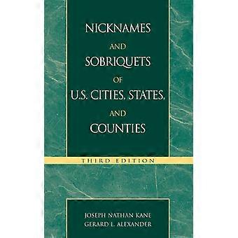 Apelidos e alcunhas de cidades, estados e condados dos EUA - Joseph N. Kane - Livro de bolso - Inglês - História