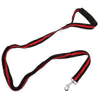 Dog Leash Elastic Bungee Lead for Pets Running 3Pcs Red for Hiking