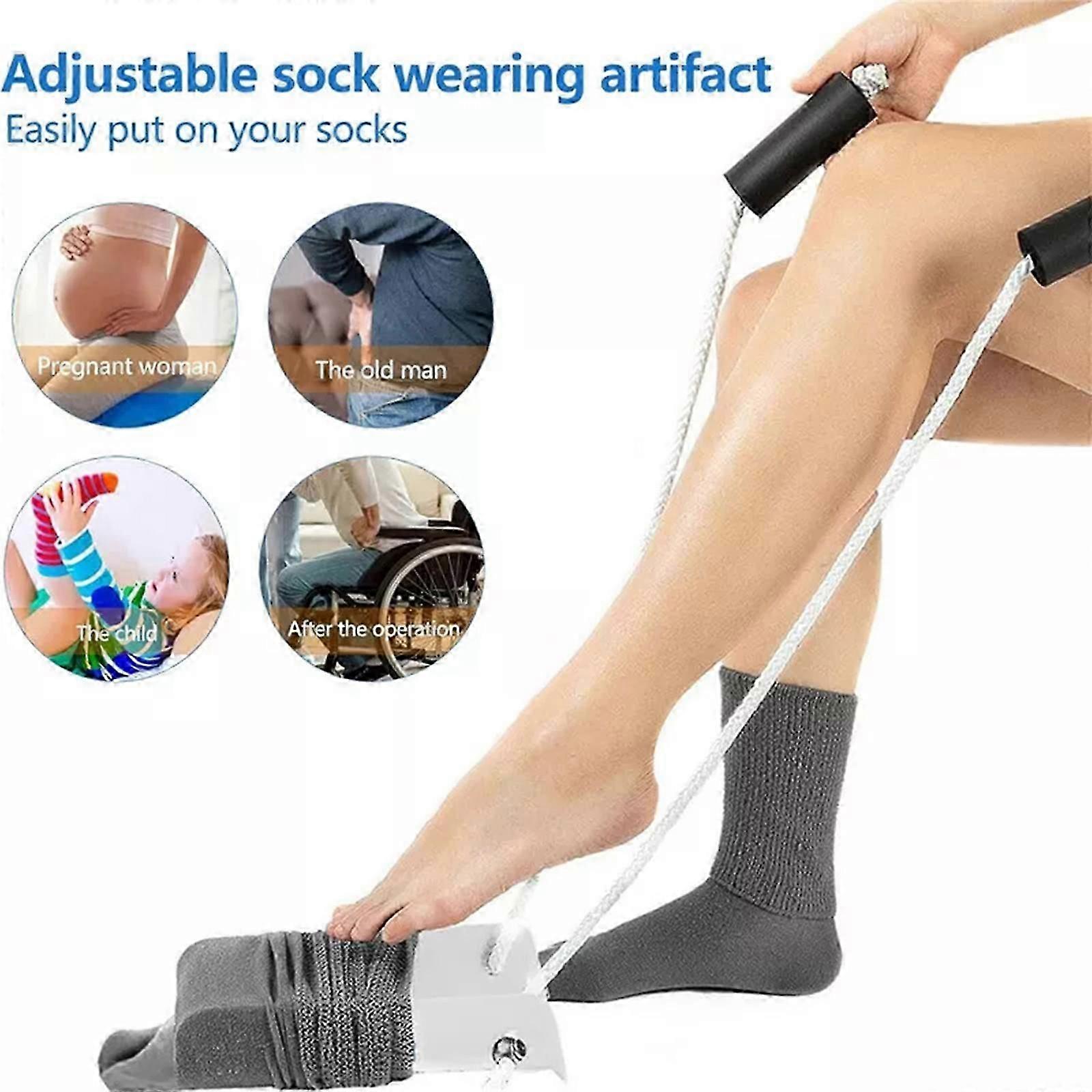 Sock Pulling Assist Device Easy On Off Sock Aid Tool No Bending