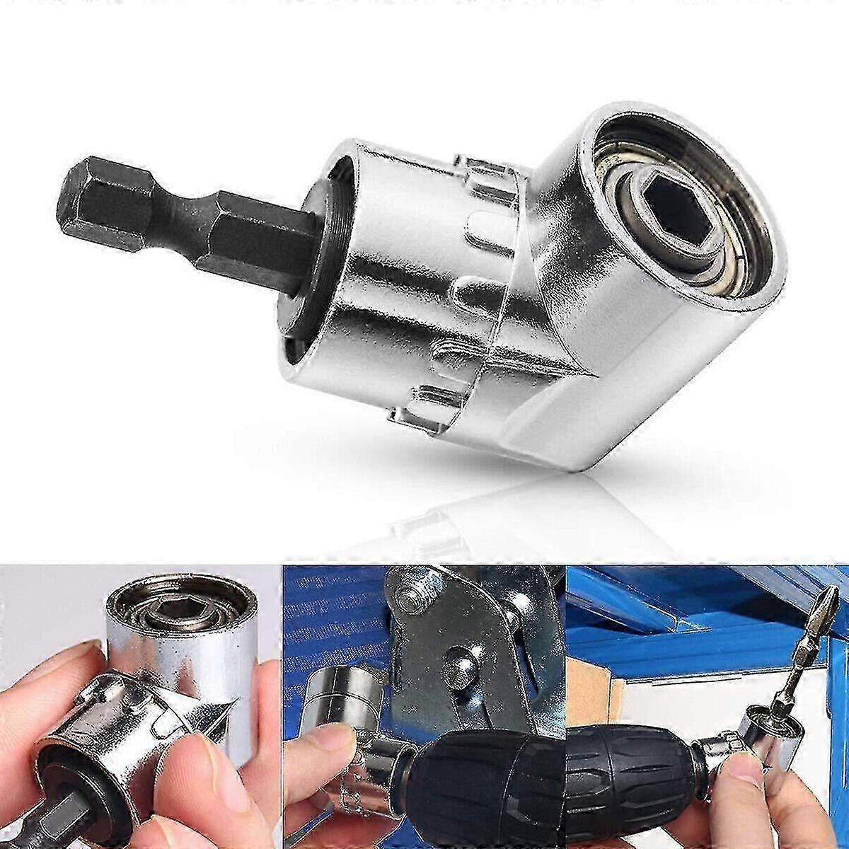 1/4" Screwdriver Corner Angle Adapter Compatible with 105 Degree Angle Drill