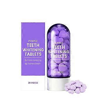 Colour Correcting Purple Teeth Whitening Tablets, Infused With Mentha Arvensis Extract, Gentle Cleansing, Brighten Teeth