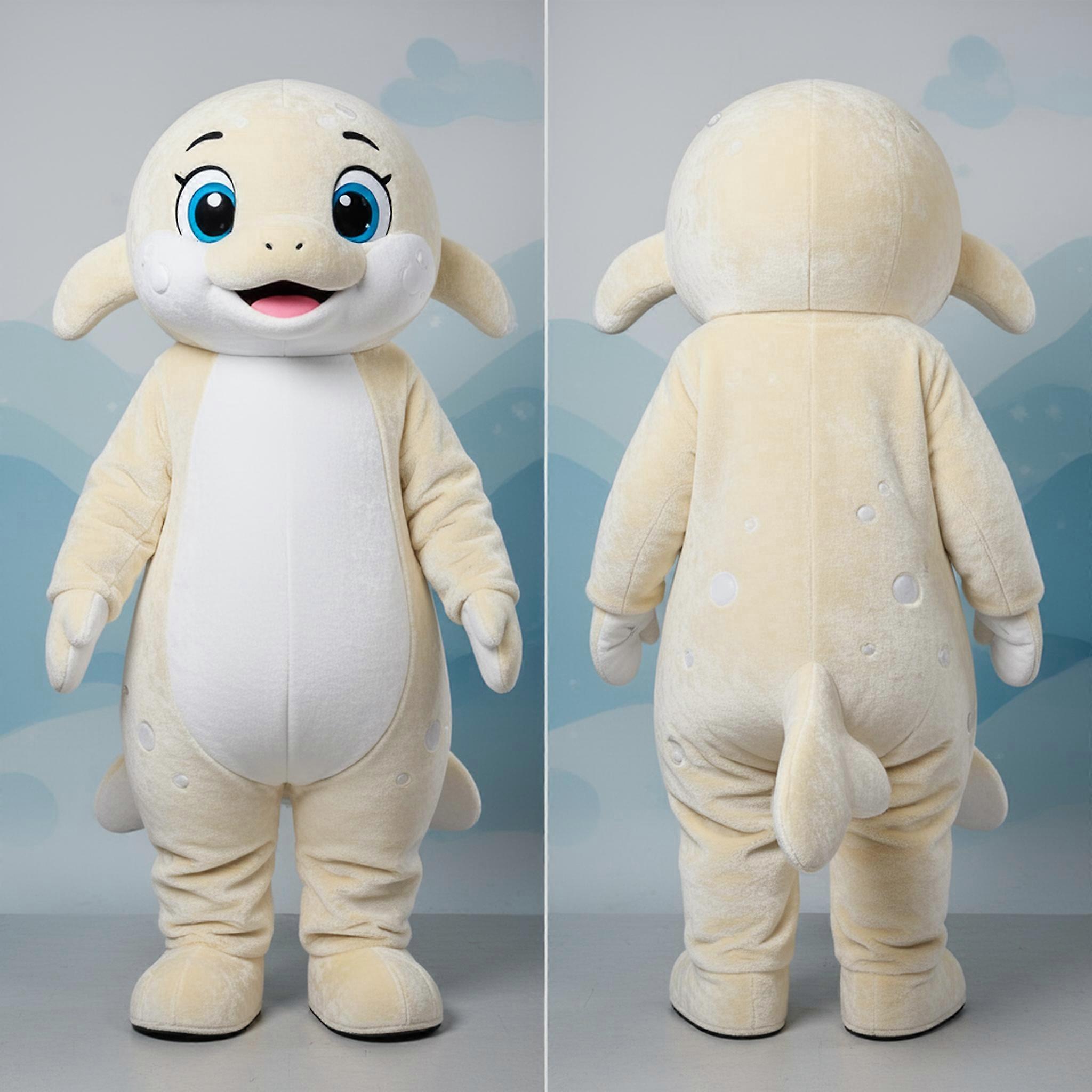 MASTICOT Cream Rounded Stellars Sea Cow Mascot