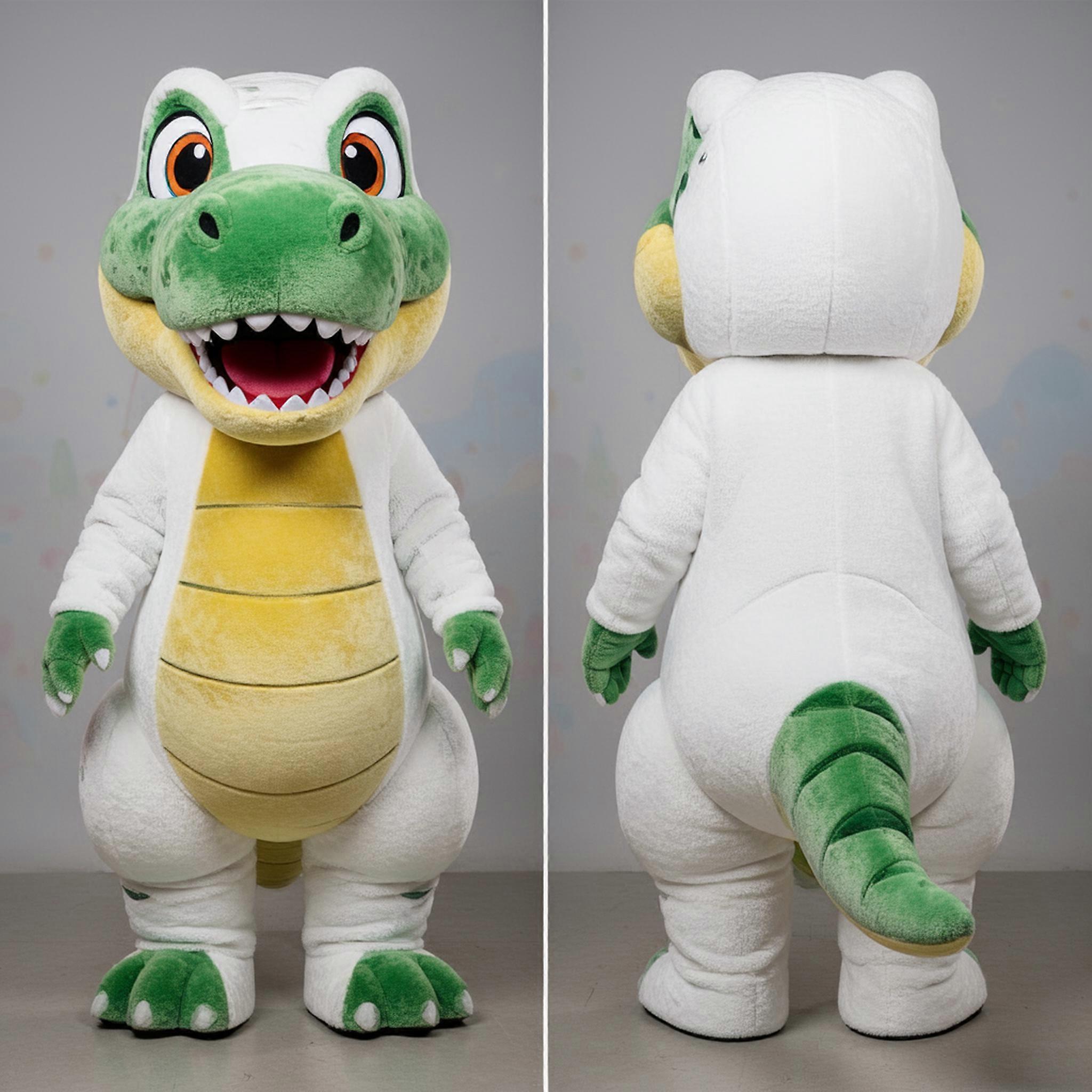 MASTICOT Off White Playful T Rex Mascot
