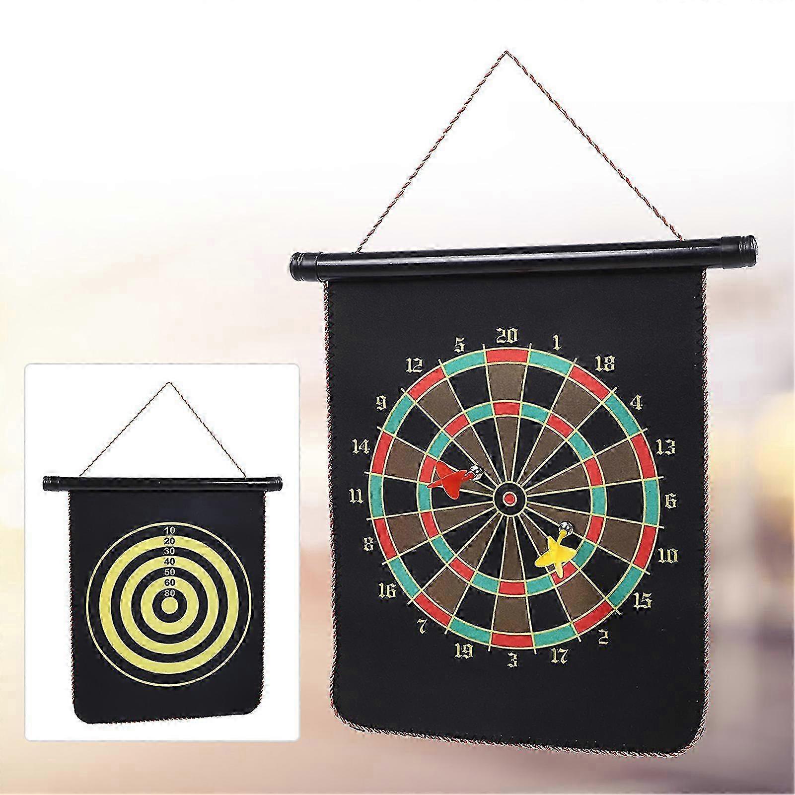 Soft Flocked Reversible Magnetic Dartboard