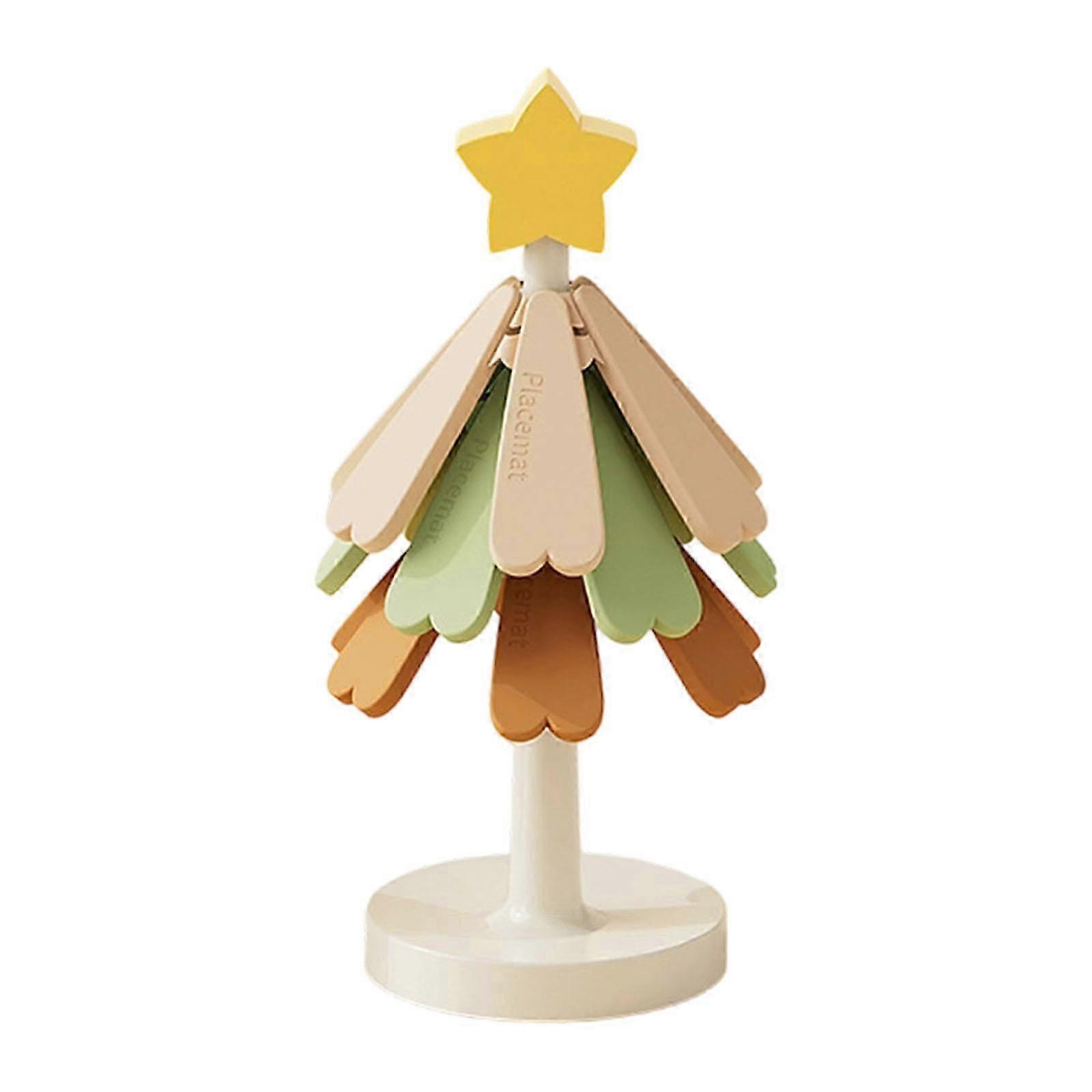 Foldable Christmas Tree Trivet Silicone