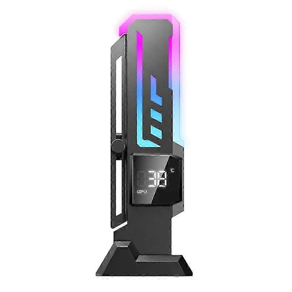 Magnetic ARGB GPU Support with Temp Display
