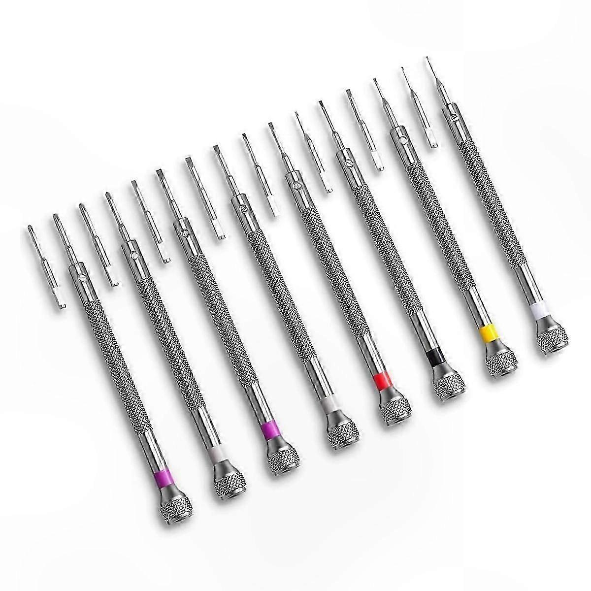 Mini Precision Screwdriver Set - 8PC Tool Kit for Watch, Eyeglass & Electronics Repairs, Sizes 0.6-1.6mm