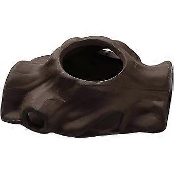 Hollow Tree Fish Tank Decorations Ceramics House Betta Log Aquarium Fishes Ornament Hideout Caves Landscape Accessories for Shrimp Turtle Gecko Lizard