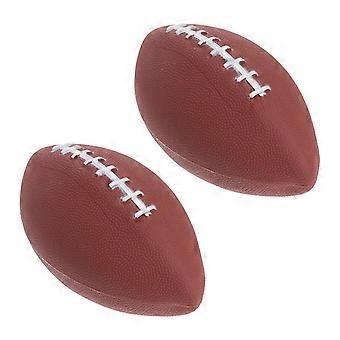 Inflatable Rugby Toys PVC Rugby Ball Toy for Kids Training 2Pcs Set