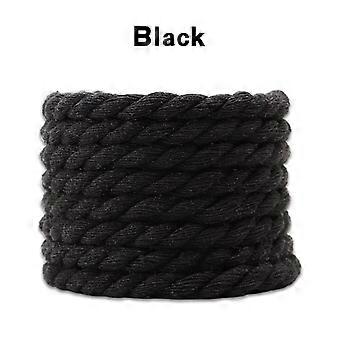 New Unisex Thickened Shoelaces, 3-Strand Hemp Rope, Durable Round Shoe Laces for Footwear, 8mm Diameter, 1 Pair
