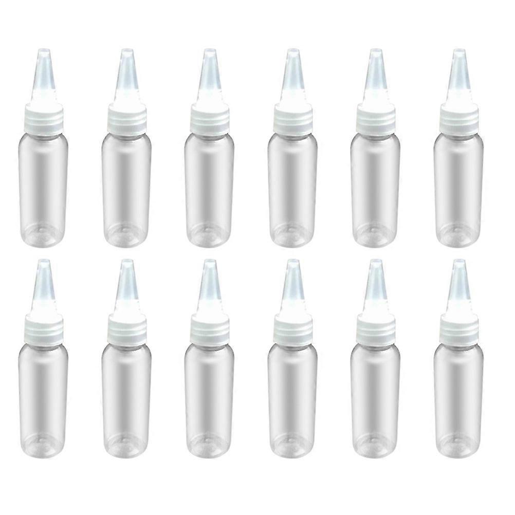 Tip Bottle for Liquid Holding 12Pcs Clear Squeeze Bottle Set