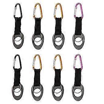 Aluminum Alloy Water Bottle Buckle Outdoor Kettle Buckle 8Pcs Set