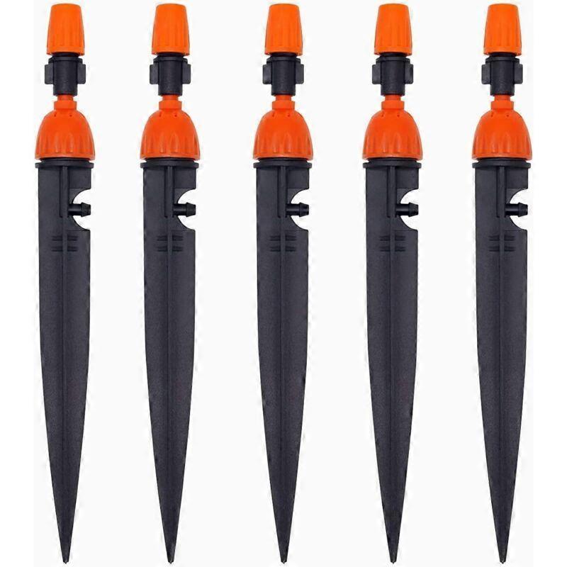 10-pack drip irrigation system and dual-function sprinkler