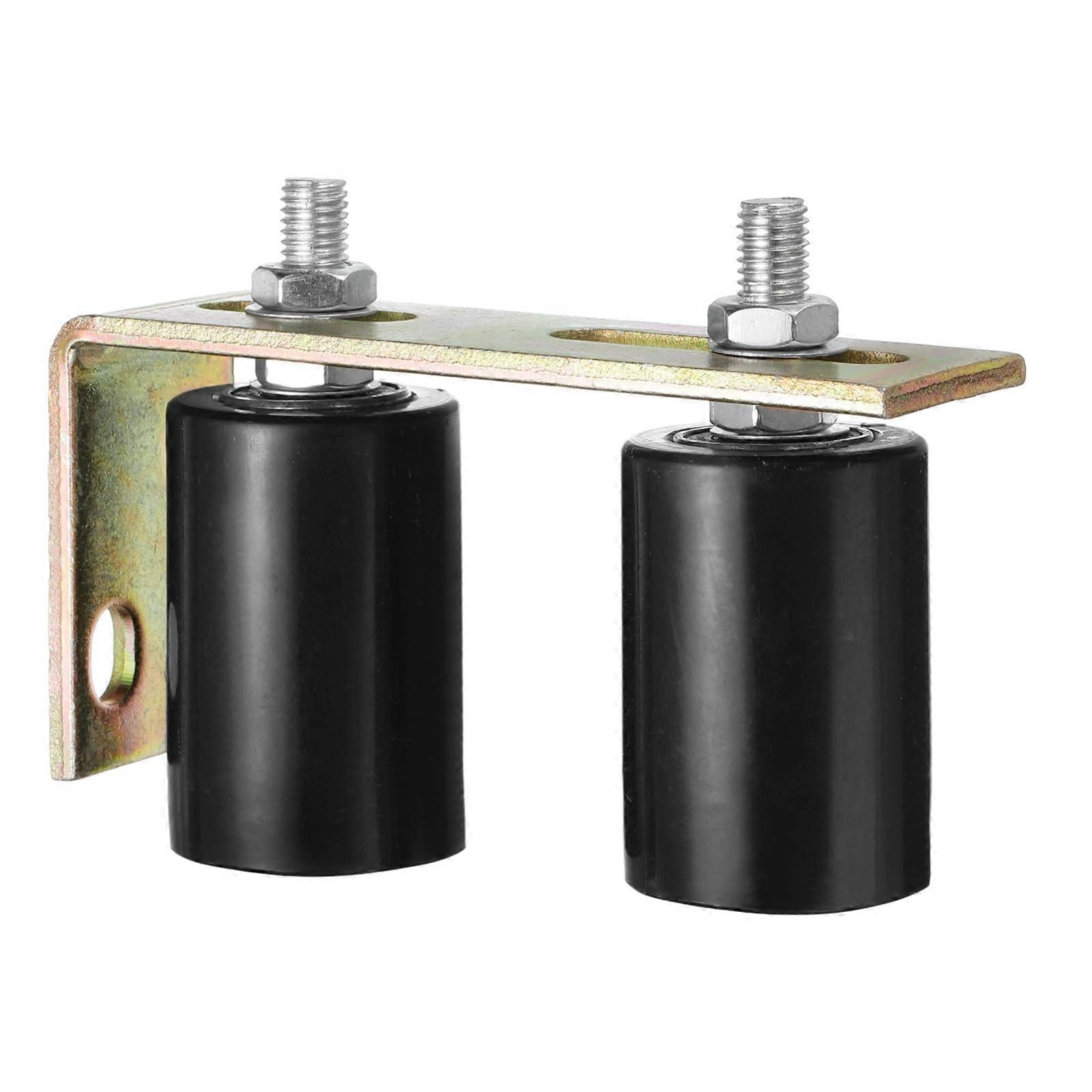 Sliding Gate Roller with Adjustable L Bracket, 2 Inch Nylon Gate Guide Roller Assembly, Smooth Quiet Sliding