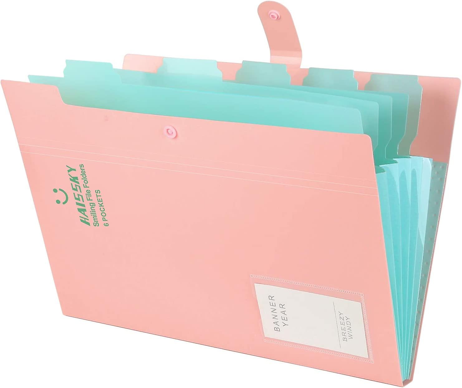 Expanding File A4, Document Folder File A4 5 Pockets Office School Folder Documents A4 File Organizer