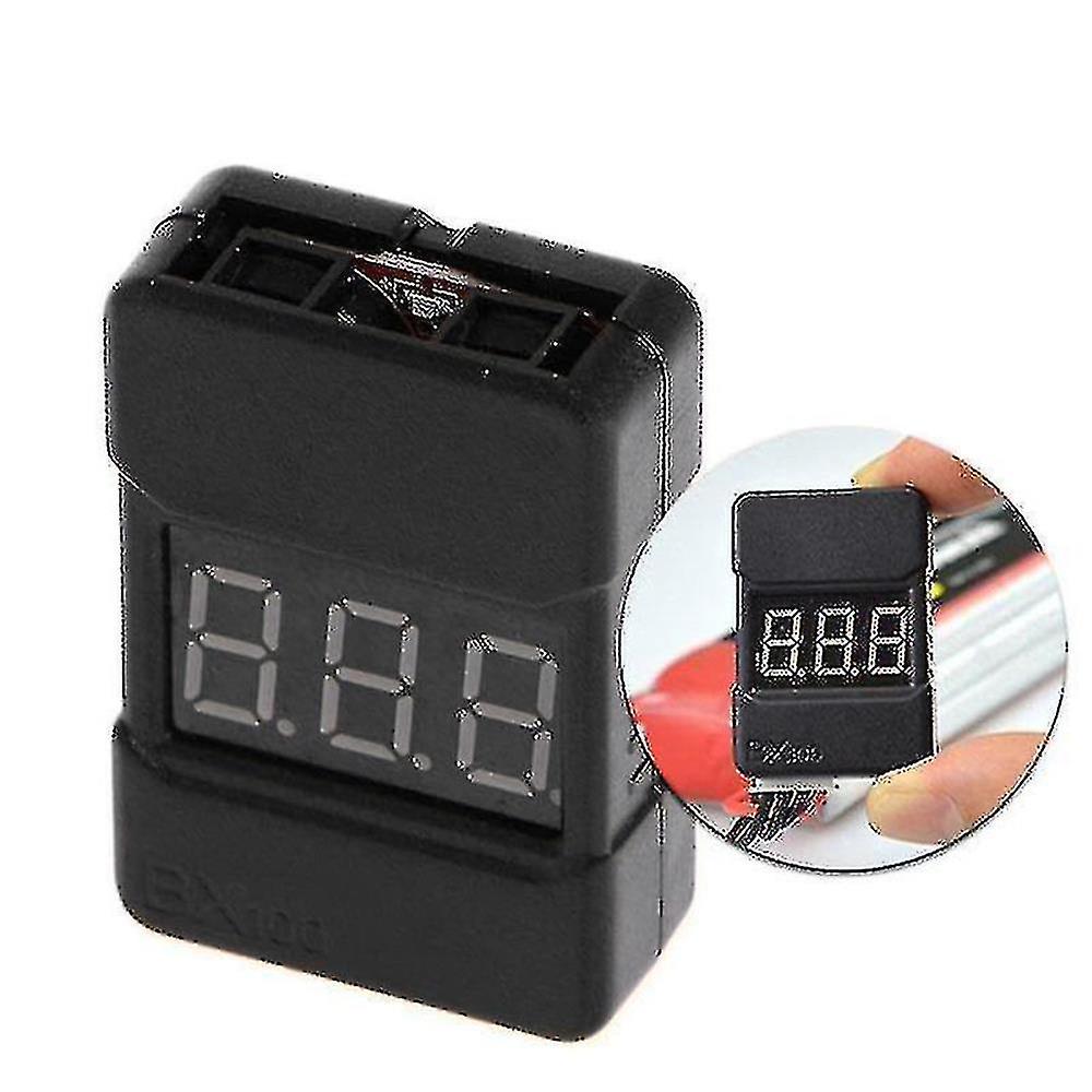 Bx100 1-8s Lipo Battery Voltage Tester/low Voltage Buzzer Alarm