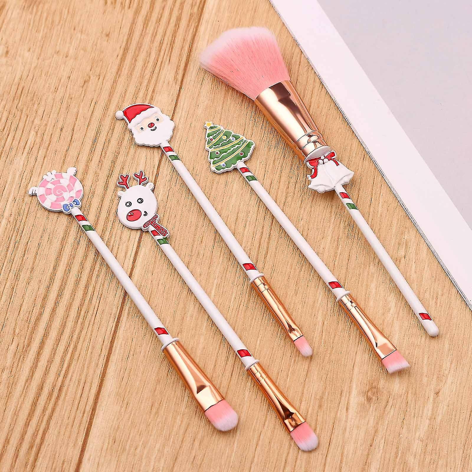 5pcs Makeup Brushes Set With For Blush Foundation