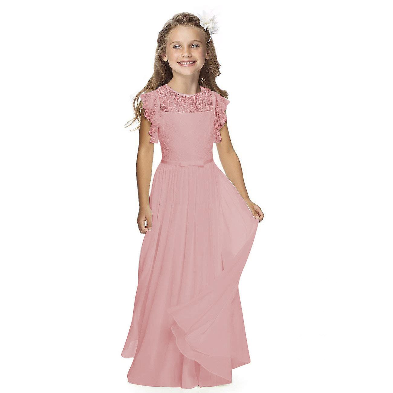 Long Sleeves Girl Weddings Lace First Communion Dresses Flower