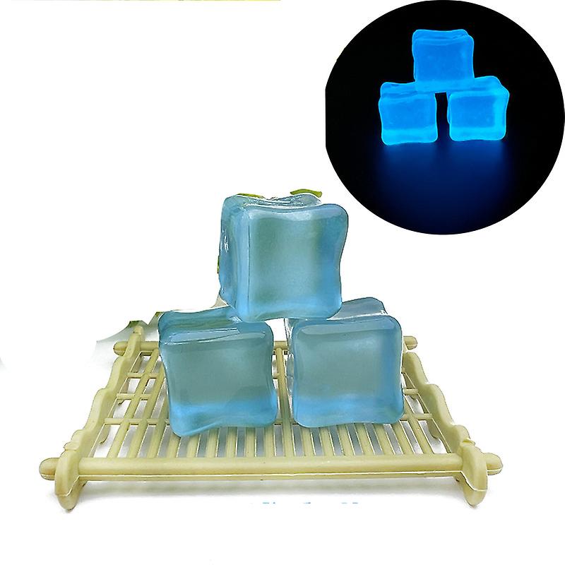 Simulation Ice Cube Transparent Square Ice Grain Crystal Stone Fake Ice Cube