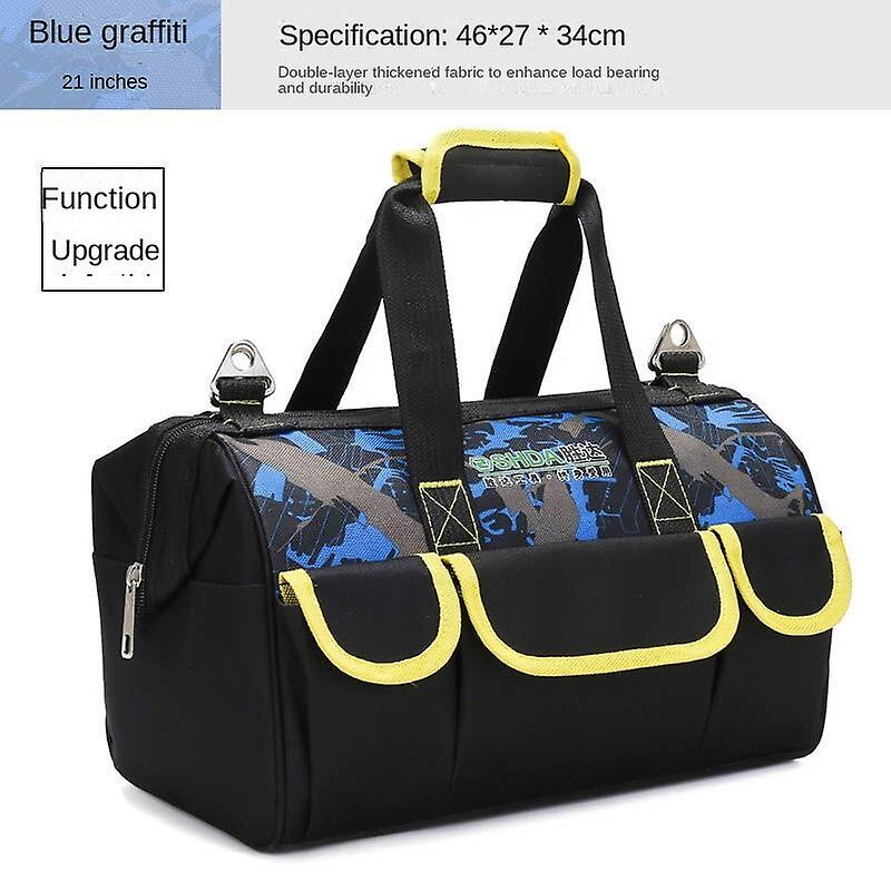 Multi-function Tool Bag  Oxford Cloth Electrician Bag, Multi-pocket Waterproof Anti-fall Storage Bag