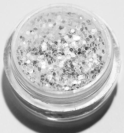 Brillo de uñas - Hexágono - Hielo blanco - 8ml - Glitter