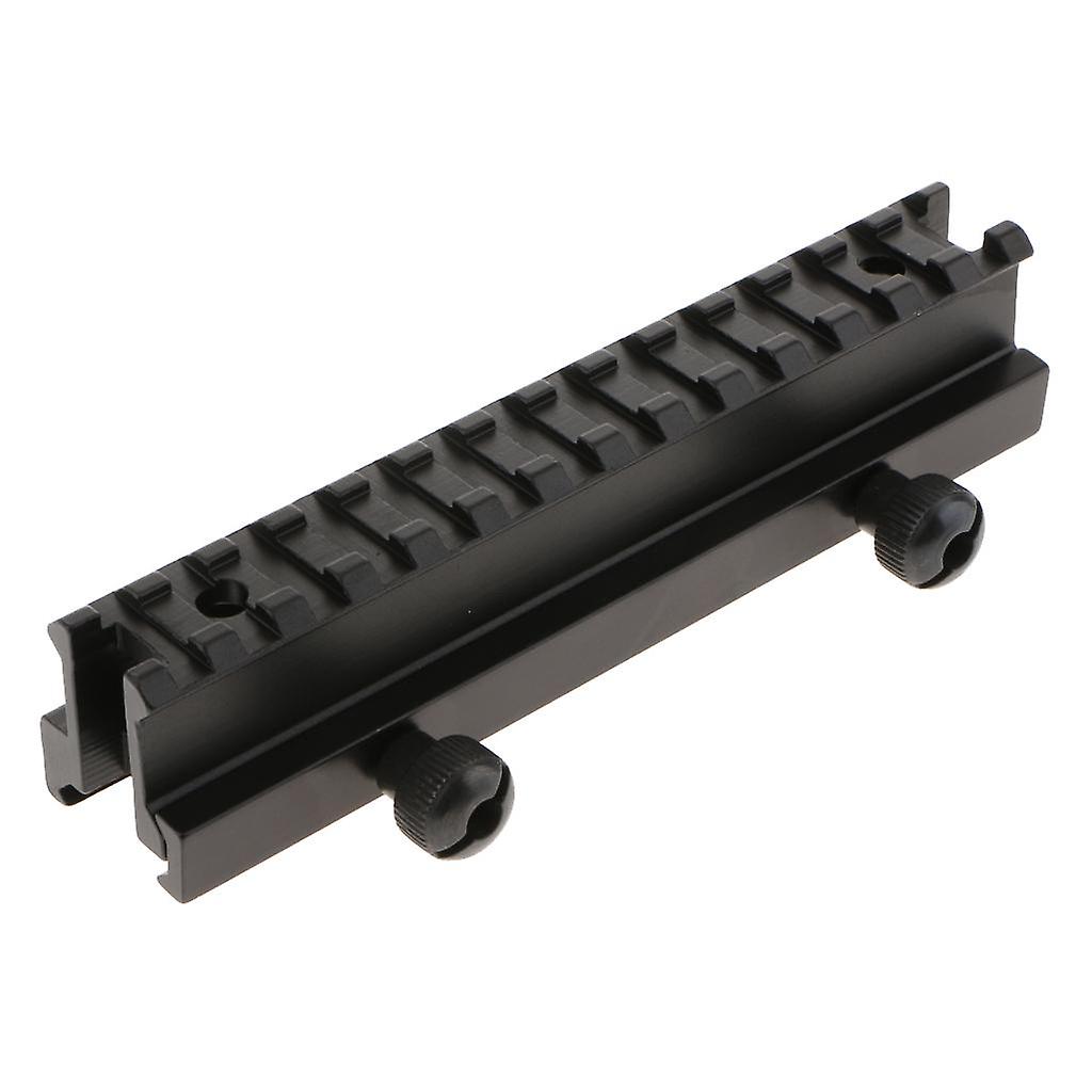 Flad top 1" Riser Base Scope Rail Adapter Mount til 20mm Picatinny Weaver