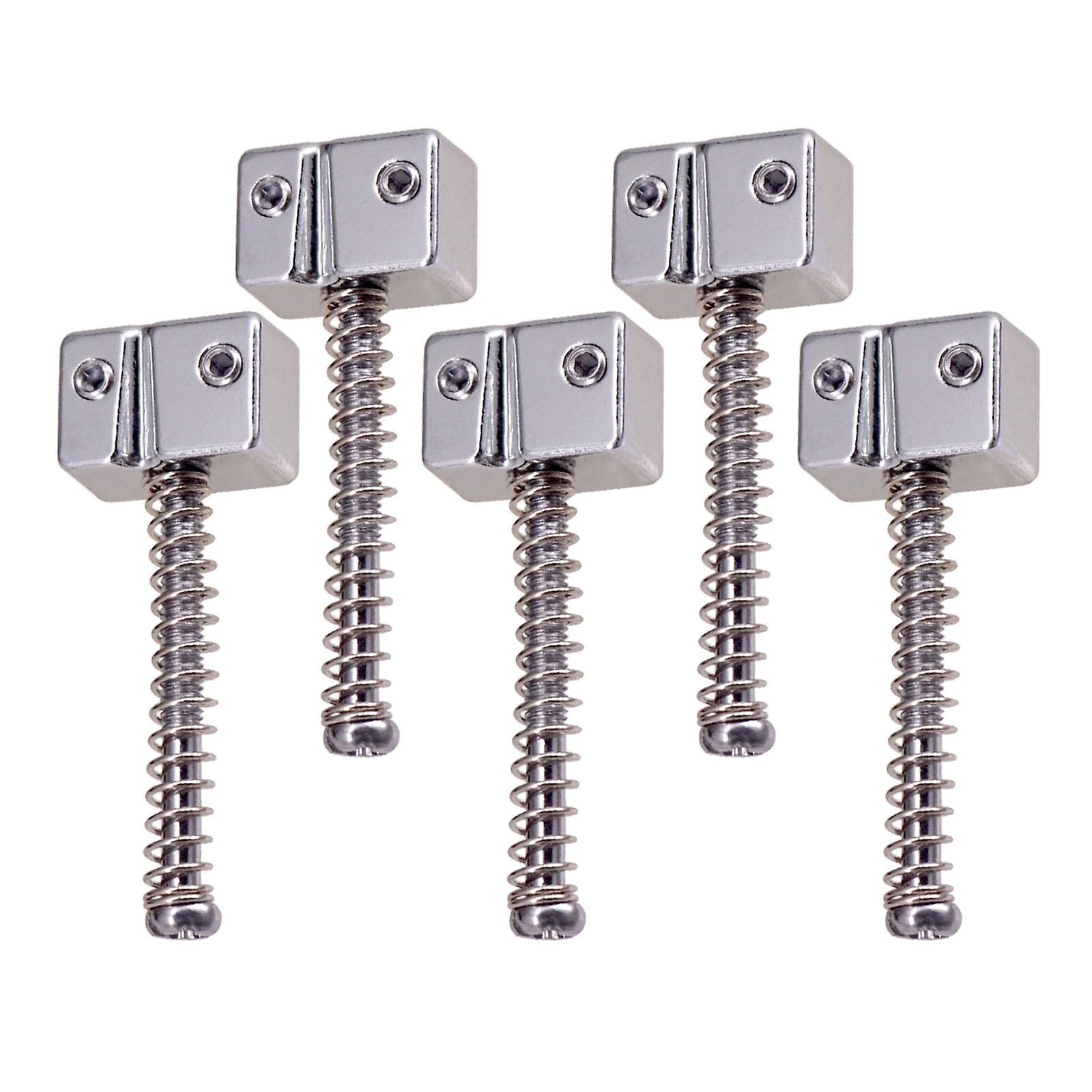 5pcs Zinc Alloy Saddle String Bridge for Bass Instrument Accessories Silver