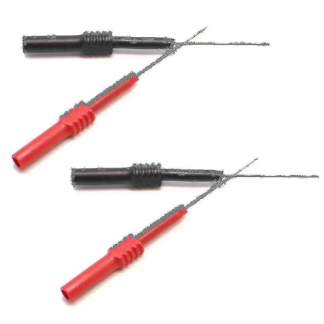 4pcs T0162 3.5cm Test Pin Back Pin Meter Pen With 4mm Stackable Banana Socket Electrical Testing