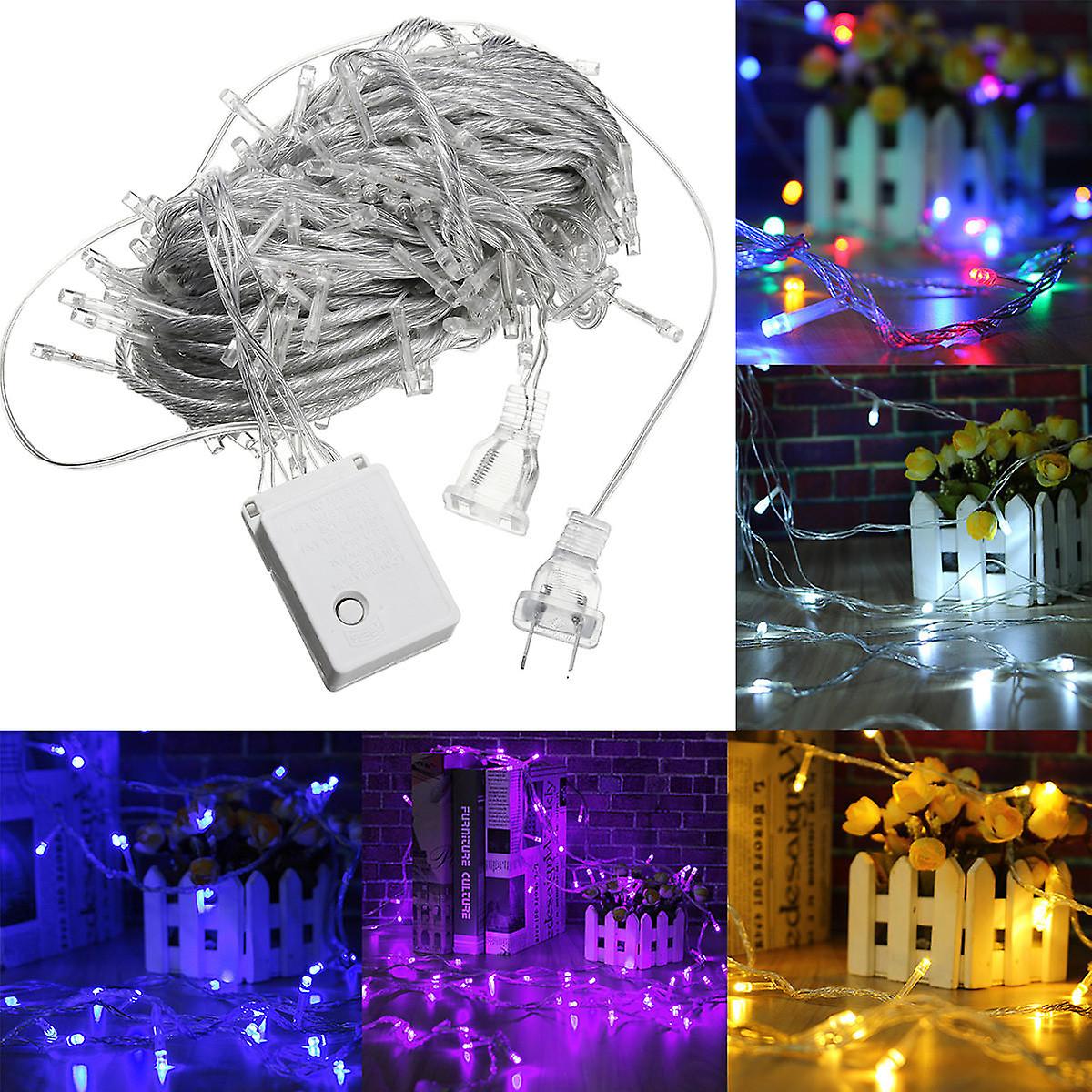 Ac110v 20m 200led Waterproof Fairy String Lights For Christmas, Outdoor Wedding, Party - Us Plug