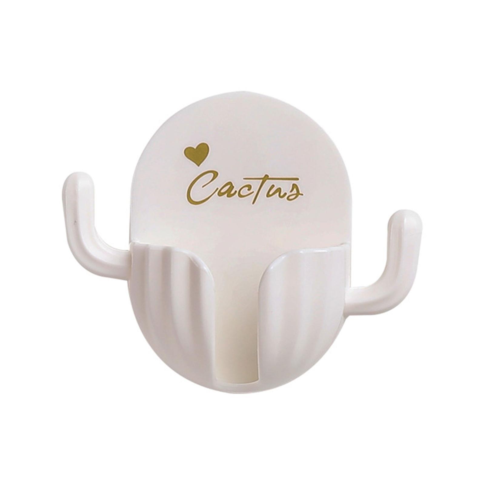 Αυτοκόλλητο καλώδιο τοίχου Organizers Cactus Shape Punch Free Wall Hook