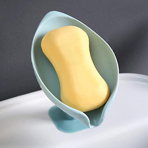 Leaf Shape Soap Box Drain Soap Holder Box Bathroom Accessories Toilet Laundry