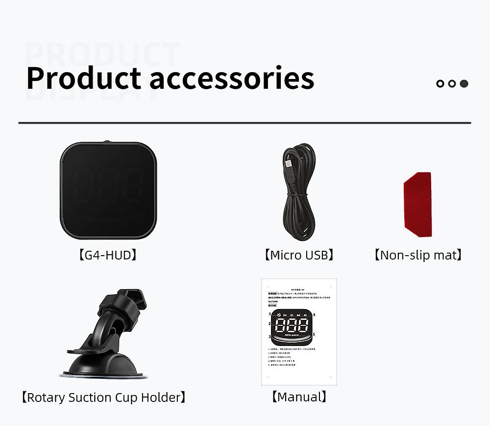 Hud G4 G4s Gps Speedometer Head-up Display Speed Alarm Hud Smart Digital On-board Computer For Car Electronic Accessories