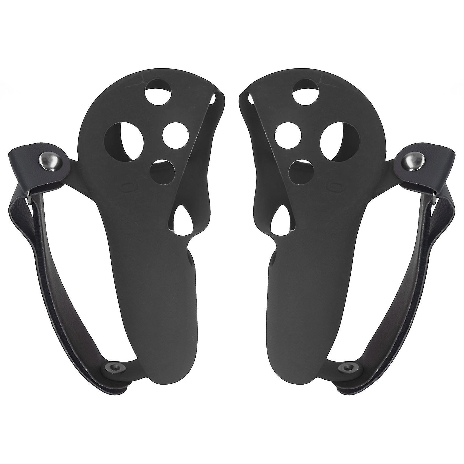 2pcs Touch Controller Grip Cover Silicone Grip Cover Protector with Knuckle Straps for Meta Quest Pro