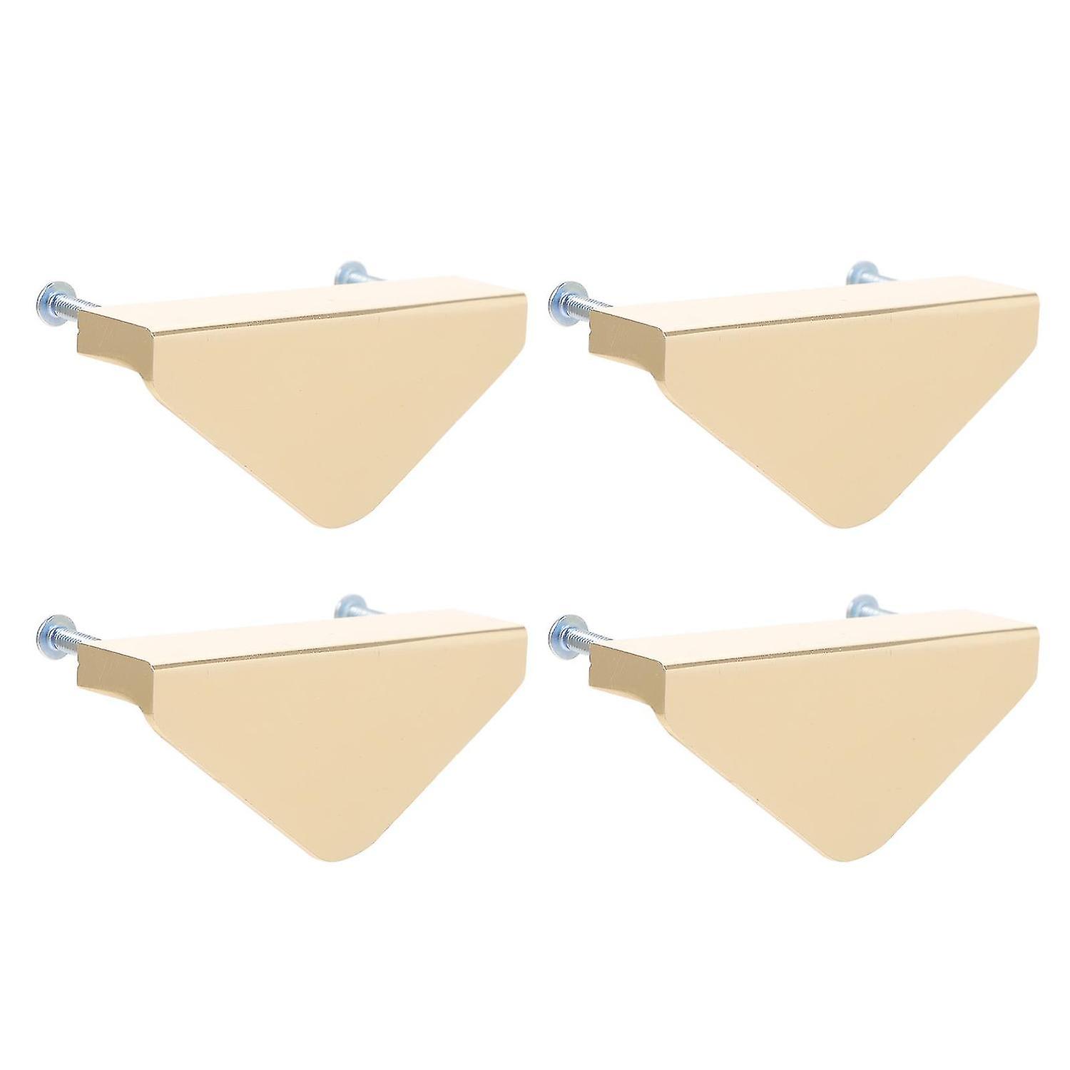 4pcs Triangle Drawer Pull Handles Triangle Shape Cabinet Pulls Space Aluminum Dresser Knobs