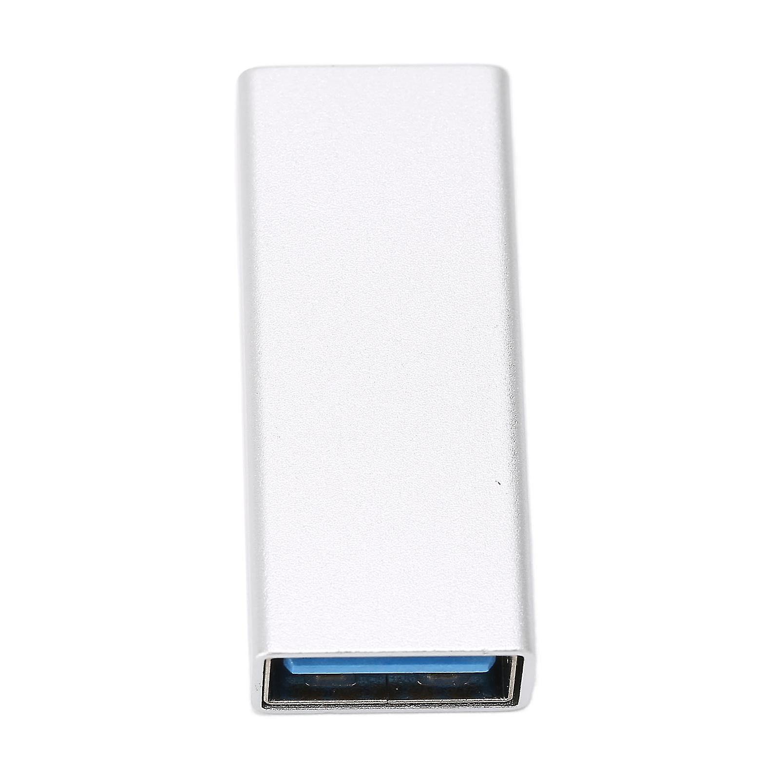 USB C to USB 3.0 Adapter: Fast Charging, Data Transfer, Durable Silver Gray Design