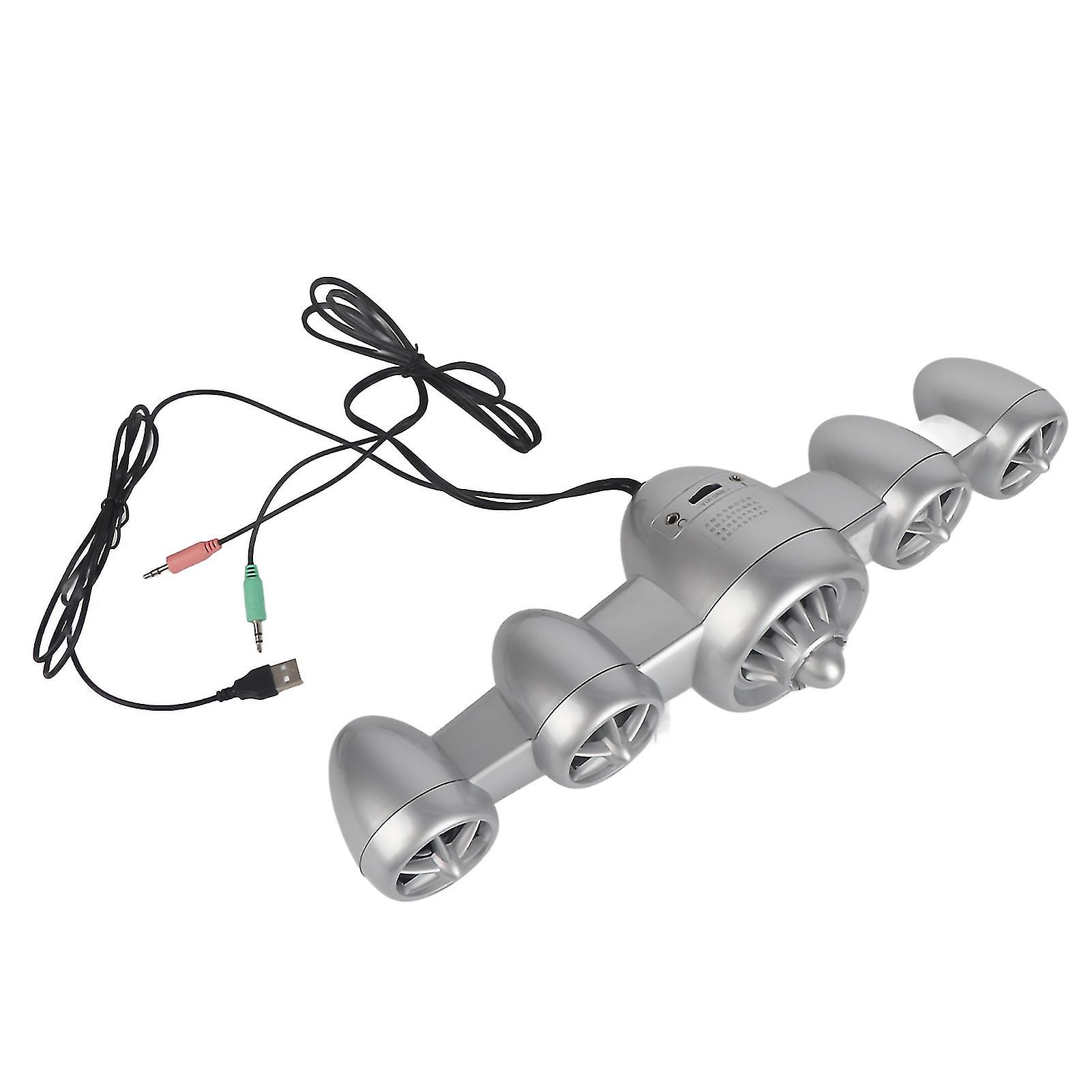 Bluetooth Multimedia Speaker with Subwoofer - SADA D-219 (Silver)