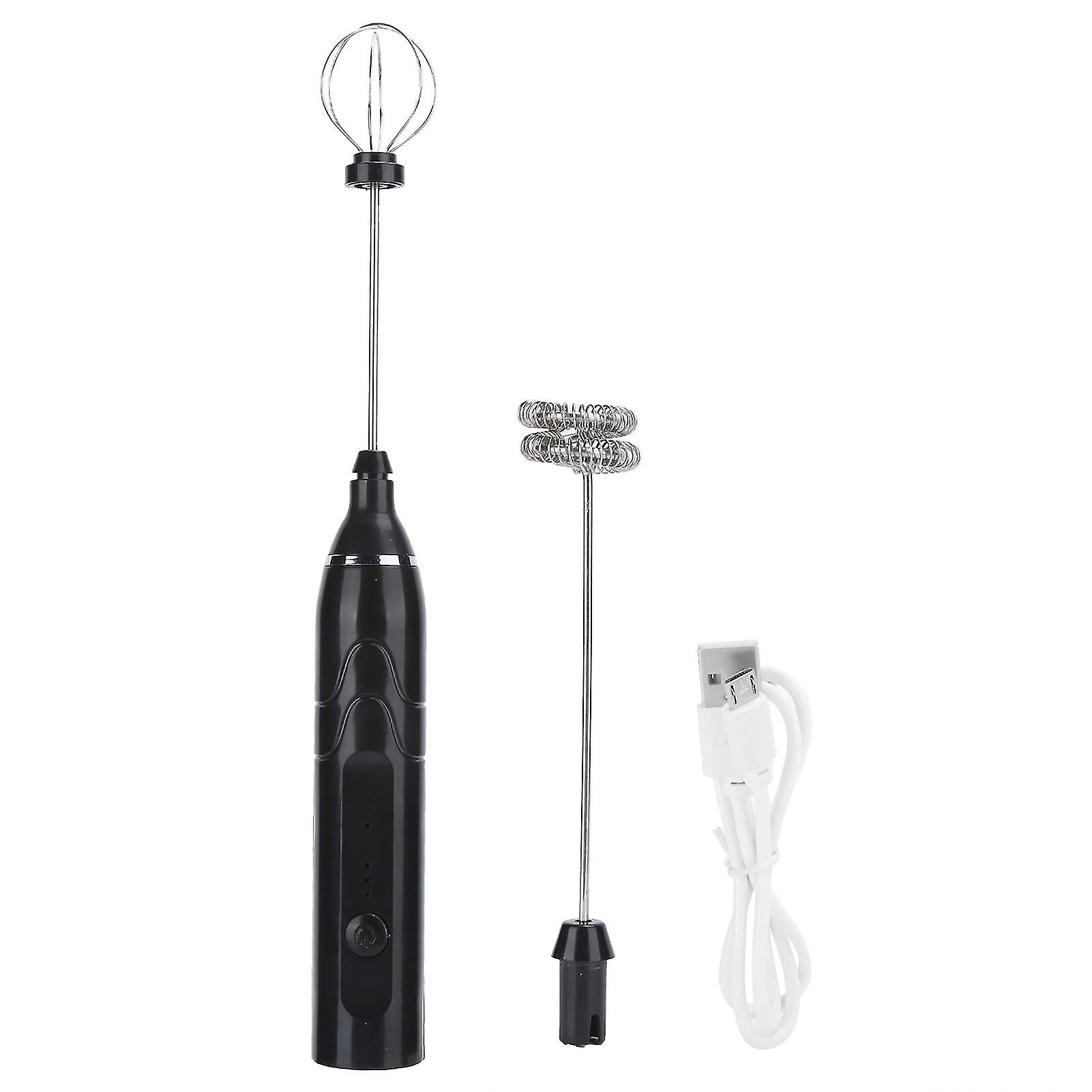 Handheld Egg Beater USB Charging 3 Speeds Egg Beater Handheld Mixer Household SuppliesBlack