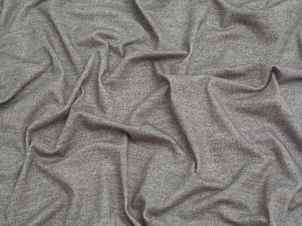 Minerva Denim Look Cotton Jersey Stretch Knit Fabric Anthracite - per metre
