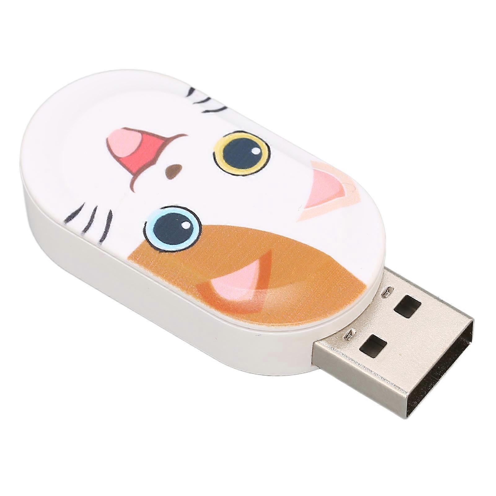 Cartoon U Disk Cute Cat Pattern Anti Electromagnetic Interference USB2.0 Flash Drive Memory DeviceCat 64G