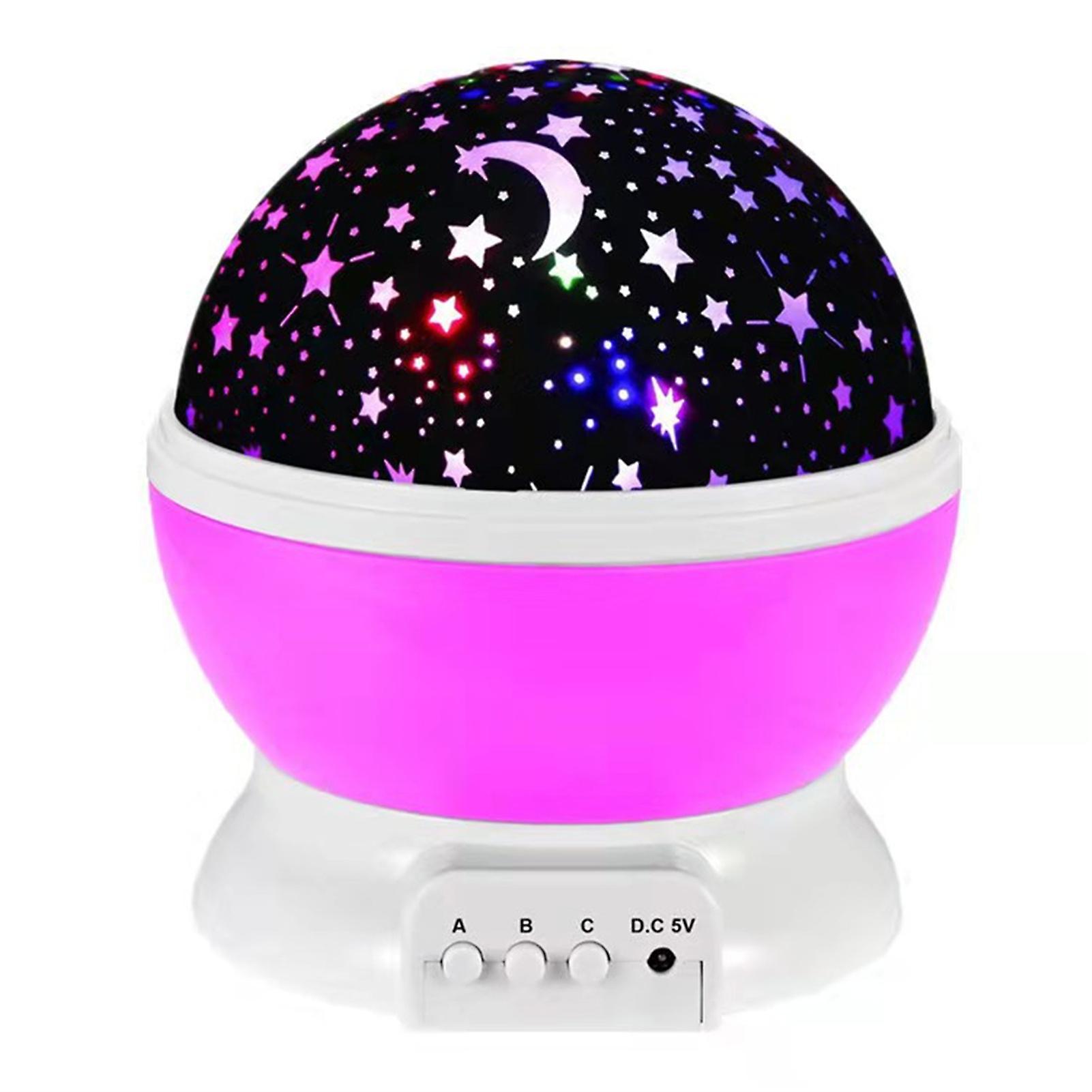 Stars Projector Lamp For Children Bedside Night Light Rotating Star Sky Moon Light Projector For Kids Bedroom